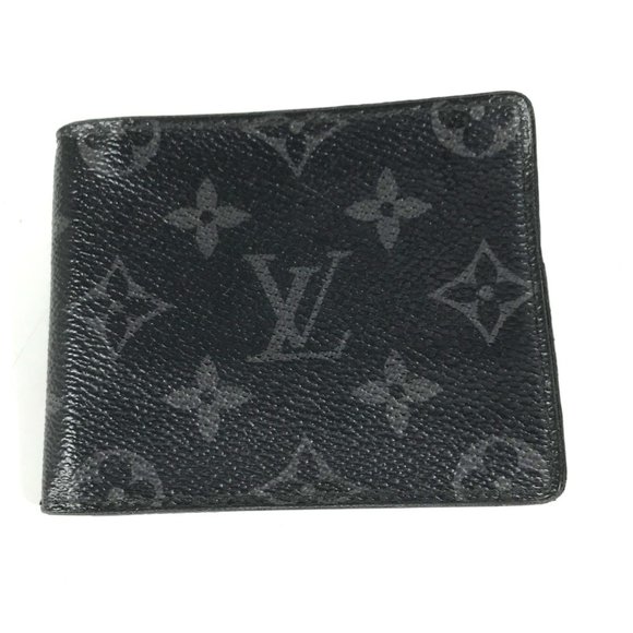 LOUIS VUITTON M62480 Monogram Eclipse Portefeuille Pans, Compact Wallet with ... - Picture 1 of 16
